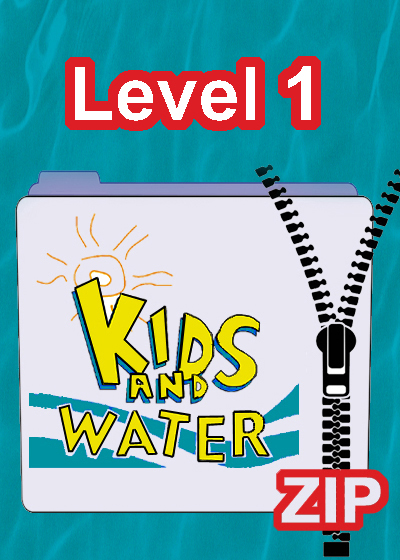 Level 1 Kids and Water readers, tapes and activities zip folder